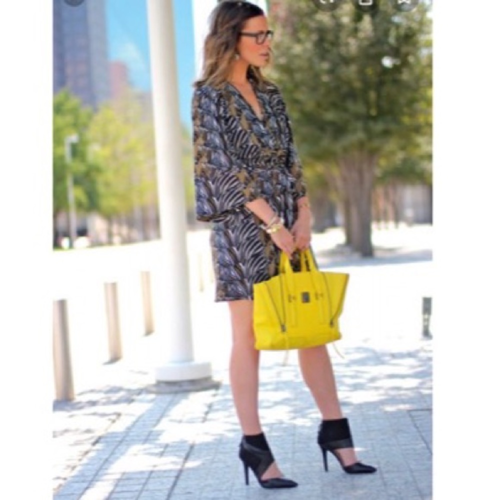 Zara faux leather and suede ankle booties